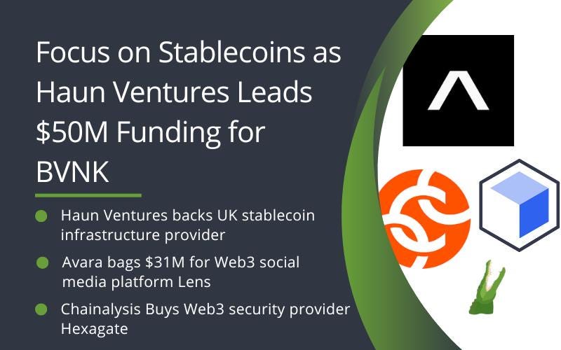 Weekly Summary: Focus on Stablecoins as Haun Ventures Leads $50M ...