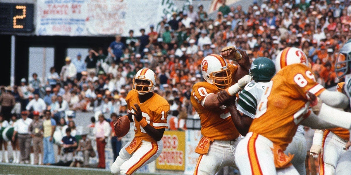 This is why the Buccaneers didn't have creamsicle jerseys with
