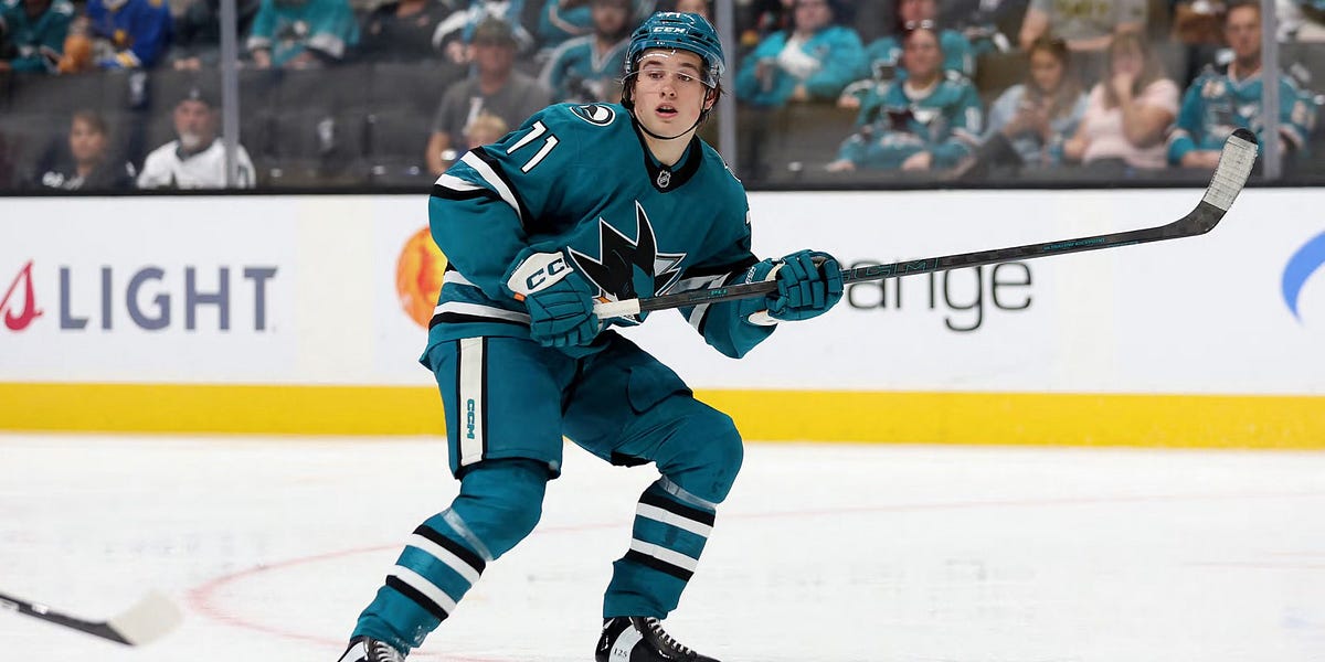 Sharks’ Macklin Celebrini scores first career NHL goal; placed on