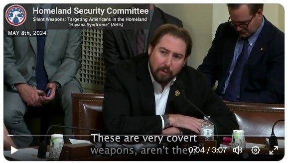Homeland Security Committee: Neuroweapons are real!