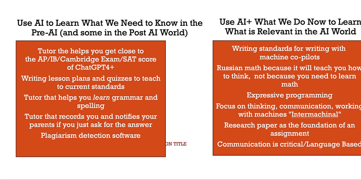 AI and Education: More Schools Need to Jump Into the Deep End of the Pool