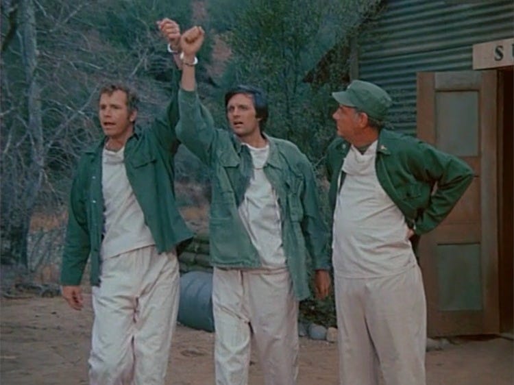 Poem written entirely using lines from M*A*S*H* (the pilot episode)