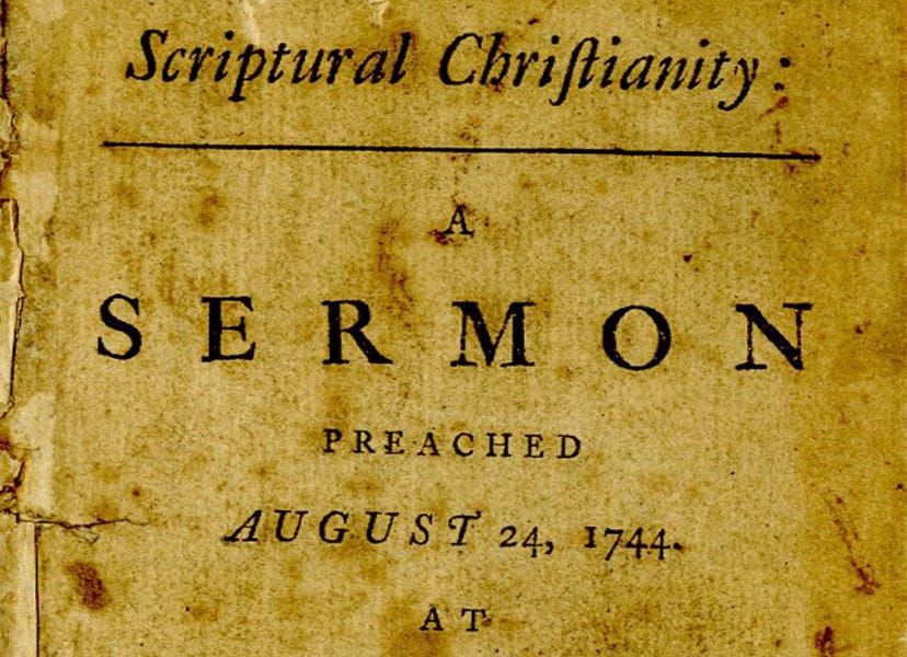 The Offense: John Wesley's Sermon "Scriptural Christianity"