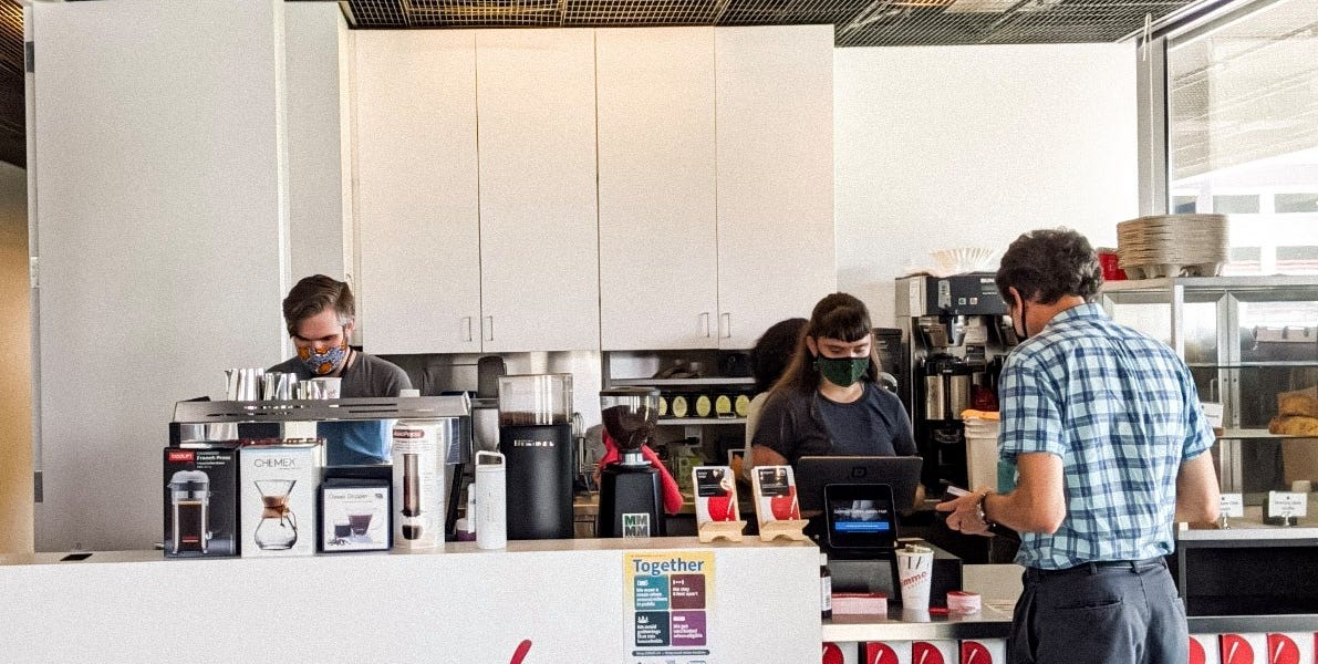 Gimme! Coffee (2000) by Zain Khoja Drinking Sweet Tea