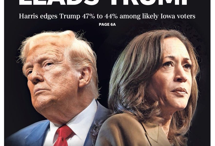 Is the Selzer Poll an outlier? by Kevin Wray