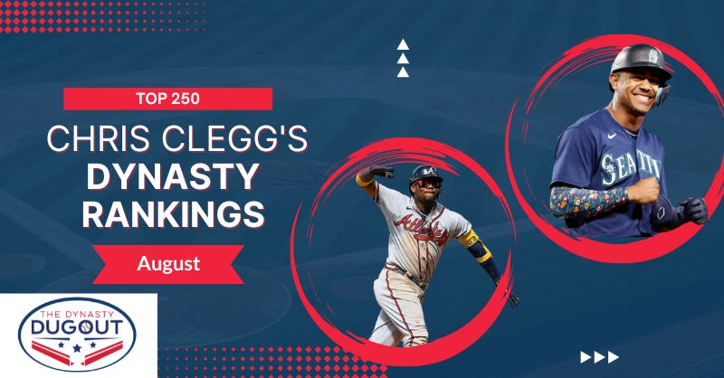 Chris Clegg's 2023 Dynasty Rankings: 1-25 : r/fantasybaseball