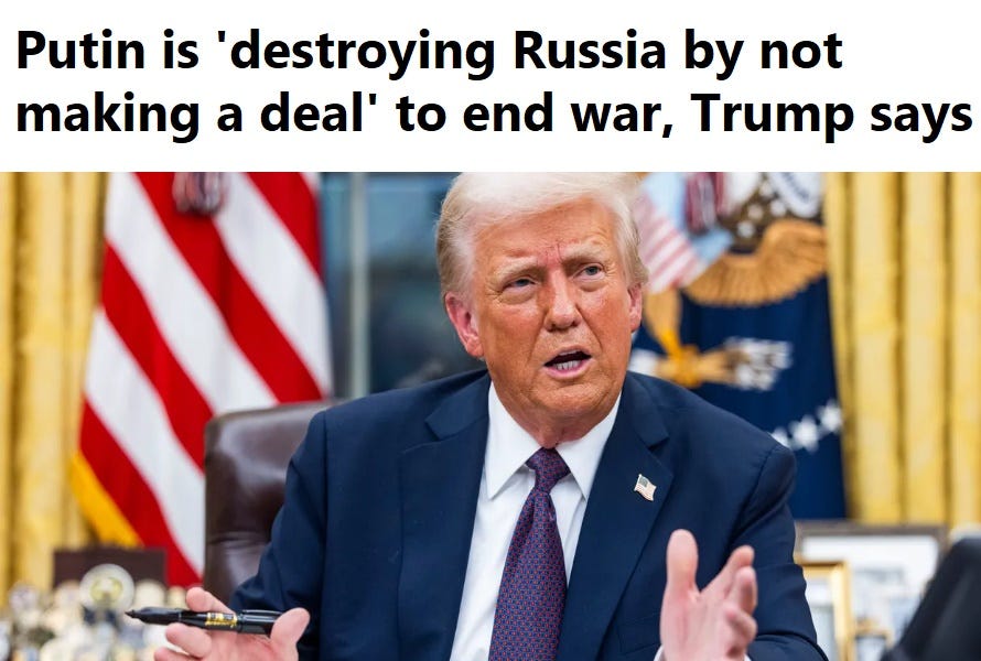 Trump Is Inviting Russia to Abandon Its War Aims