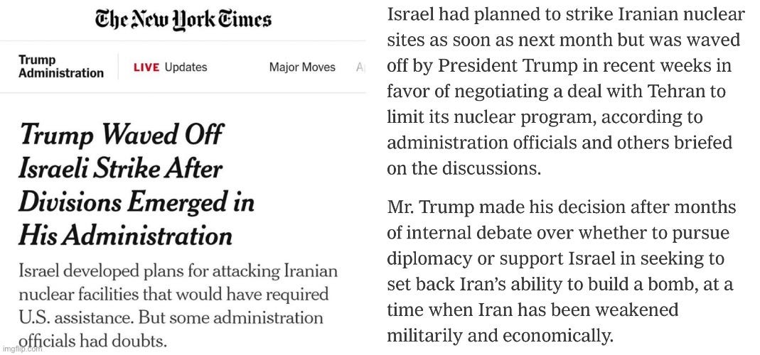 Trump Waves of Israeli Strikes on Iran!