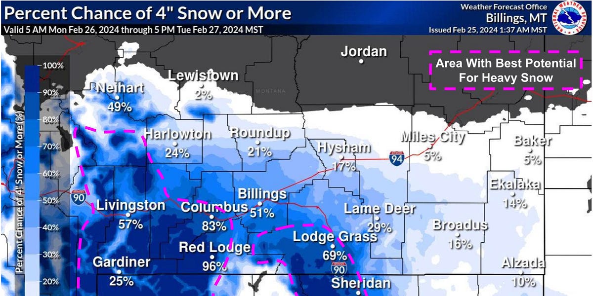 Temperatures to Drop 3040 Degrees Monday Night Into Tuesday With Snow