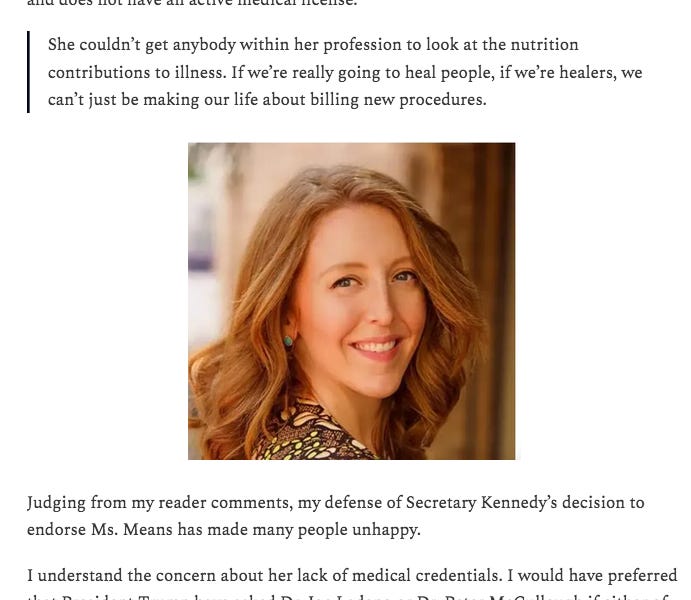 Casey Means Business