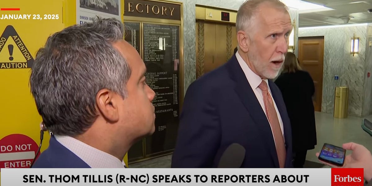GOP Senator Thom Tillis Is A Coward And A Bastard