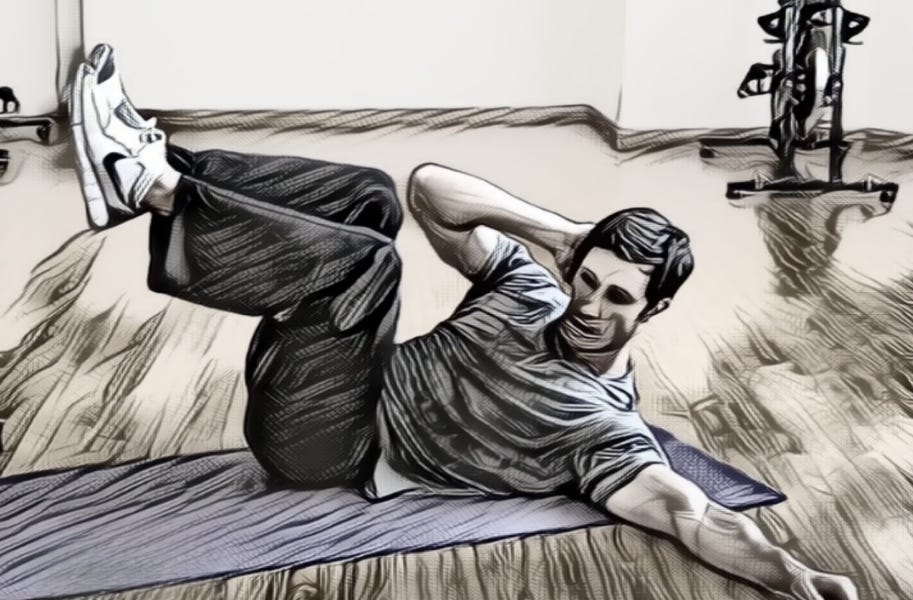 The Oblique V-Up