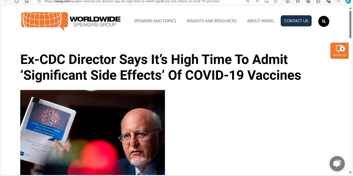 Wait...what? 'ExCDC Director Robert Redfield Says It’s High Time To