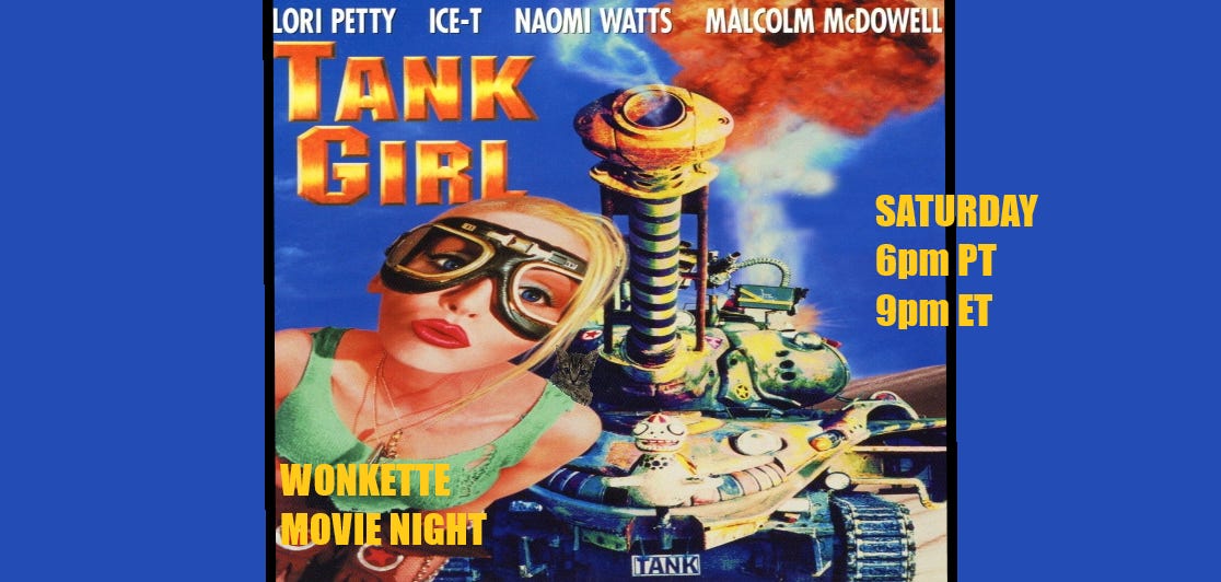 Wonkette Movie Night: Tank Girl – by ziggywiggy