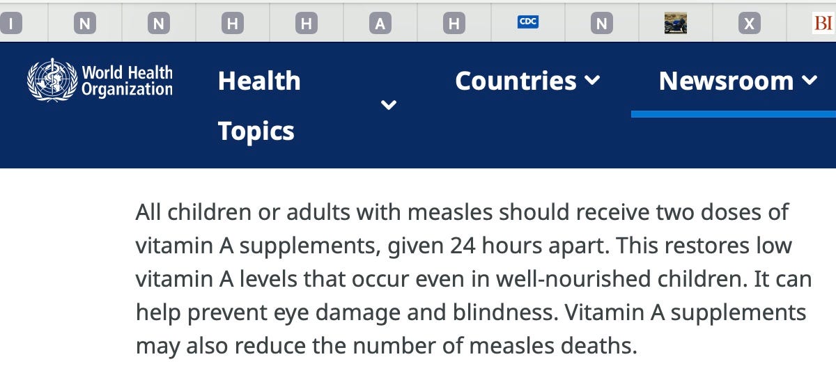 MEASLES. A second death? A deep dive into the disease, the vaccines, the risks and benefits and how it has been spun to damage Sec. Kennedy