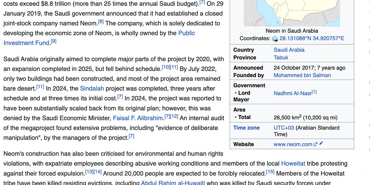 Forget "Smart Cities;" We Missed The Biggest Nightmare Imaginable, Rising Out Of Saudi Arabia: "This Is Neom" 100 Times The Size Of Paris, People & Robots Living In A Mirrored 170 km "Line" Structure