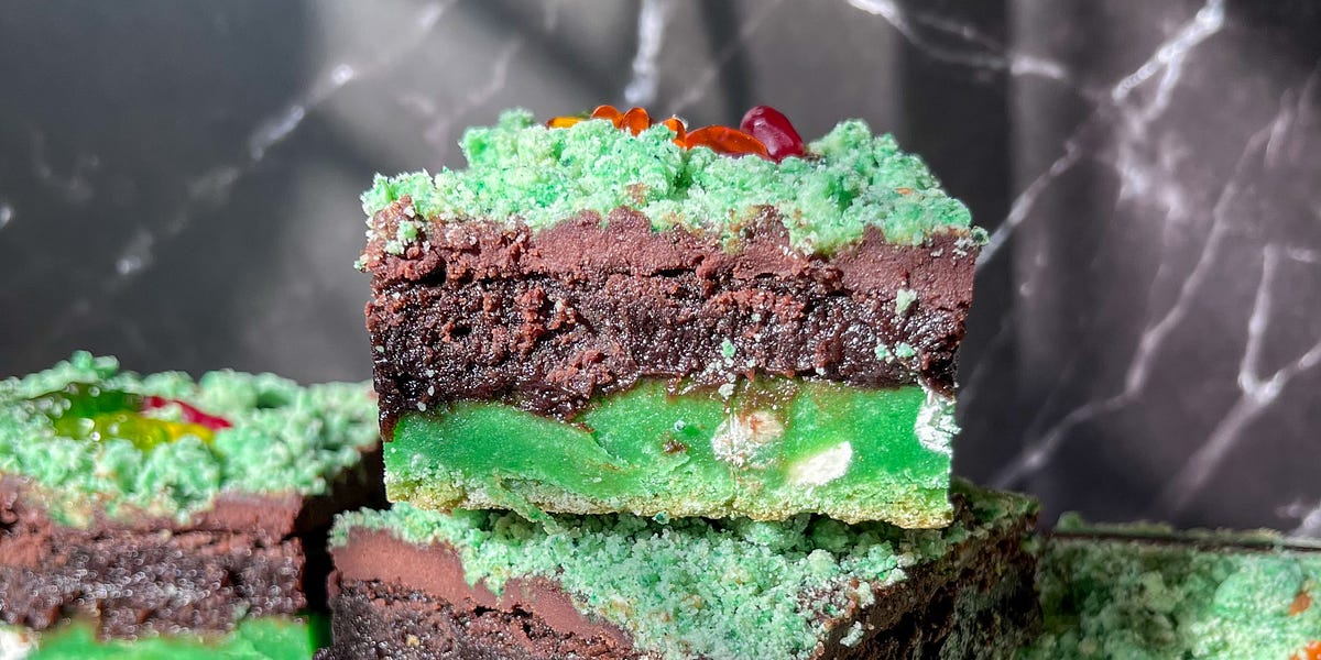 Oogie Boogie Brownie Bars by Rachael Galano