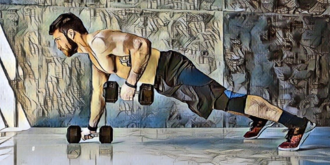 The Renegade Row with Push-ups: A Full-Body Powerhouse Exercise