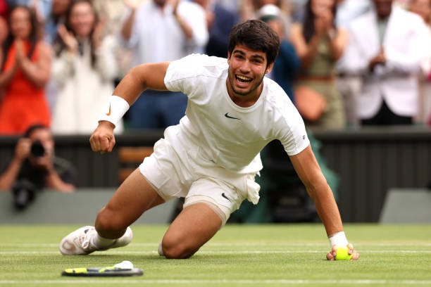 Carlos Alcaraz stops Novak Djokovic's tie-break winning run in Wimbledon  final