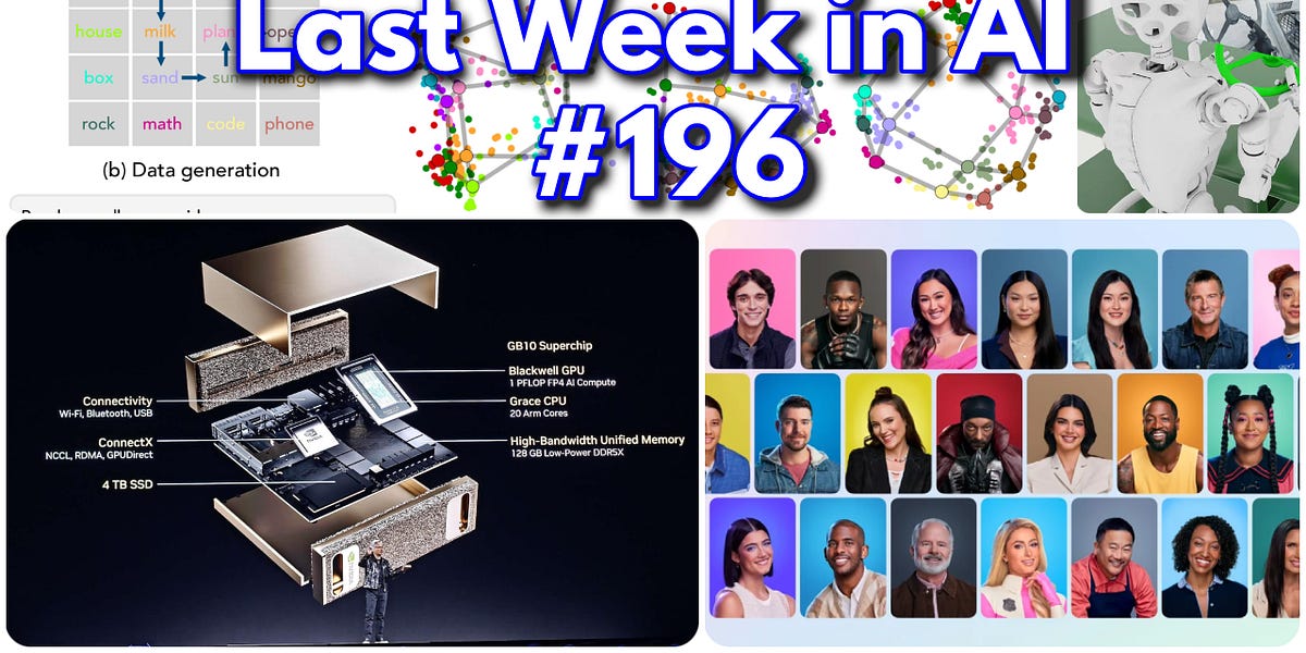 LWiAI 播客 #196 - Nvidia Digits、Cosmos、PRIME、ICLR、InfAlign