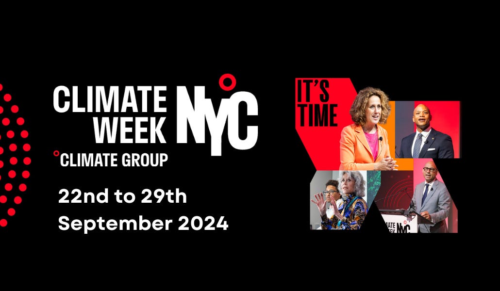 Your Quick Guide to Climate Week NYC 2024