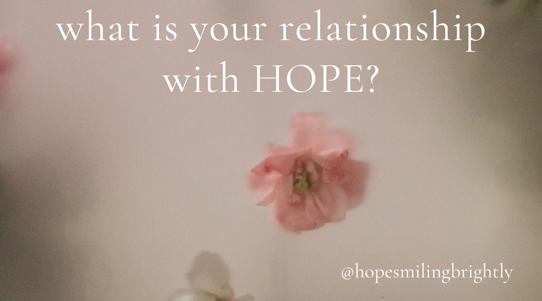 What is your relationship with HOPE?