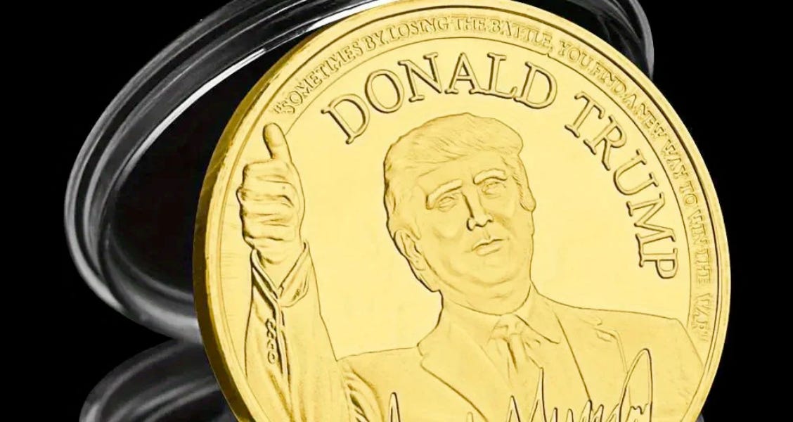 Limited Time Offer Free coin PLUS 100 OFF a box of exquisite Trump