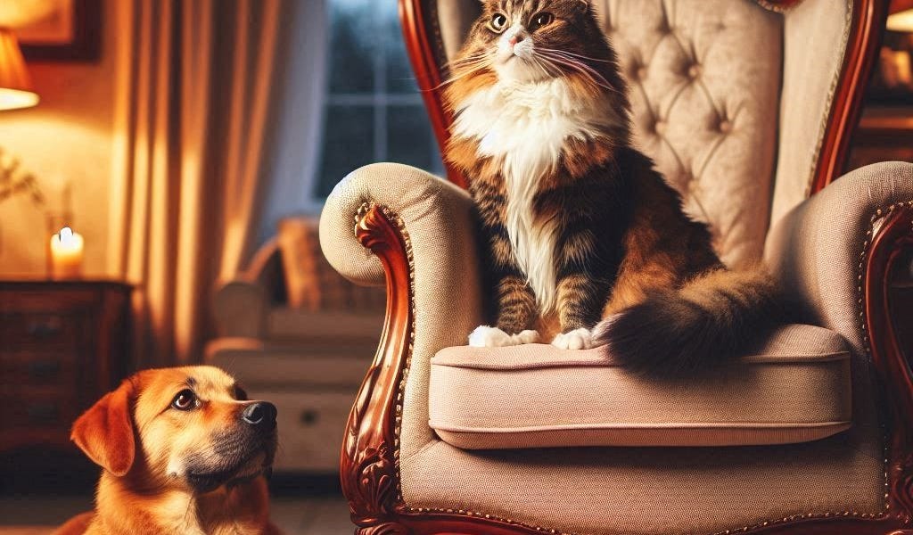 Why Cats Act Like They Own the Place (And Why Dogs Let Them)