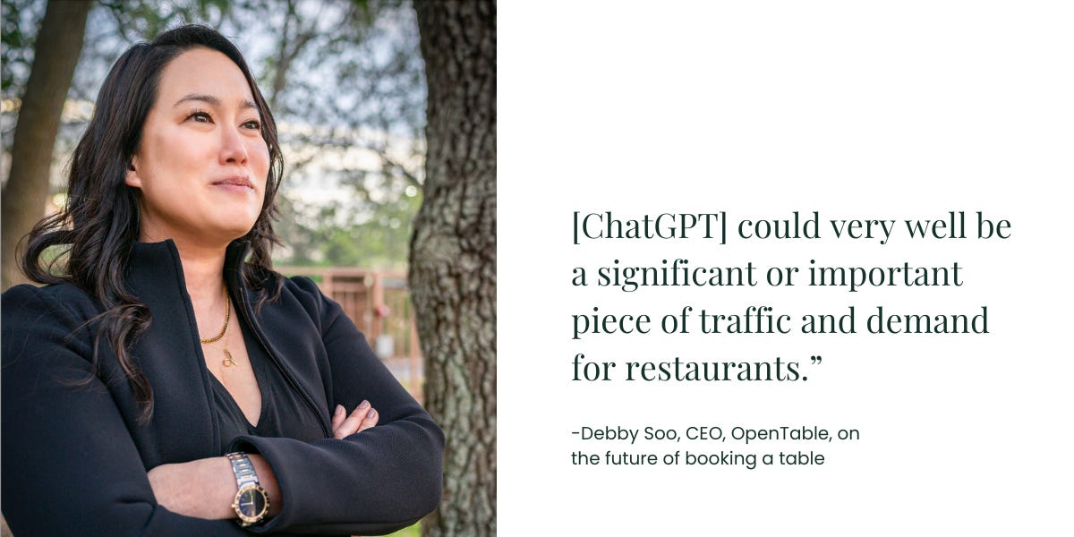 ChatGPT x OpenTable = A new way we connect restaurants with diners