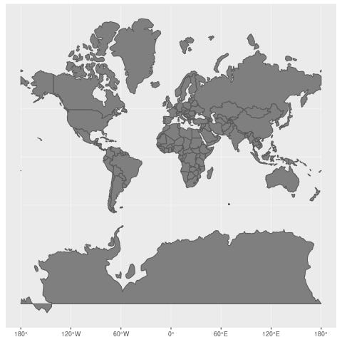 True Size Map' Proves You've Been Picturing The Planet All Wrong