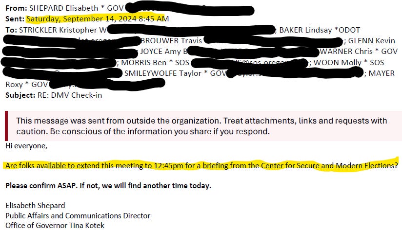 Kotek's office sought emergency noncitizen voter briefing from dark money group