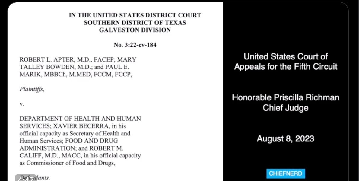 BOMBSHELL: FDA Admits Guidance on Ivermectin was Illegal, Invokes 'Sovereign Immunity' for Misleading Statements (& Crimes Against Humanity)