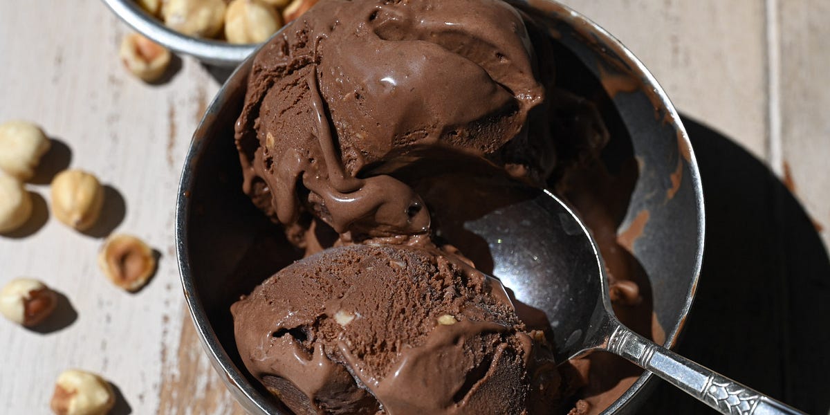 Chocolate Hazelnut Ice Cream by Sam buttermilk weekly