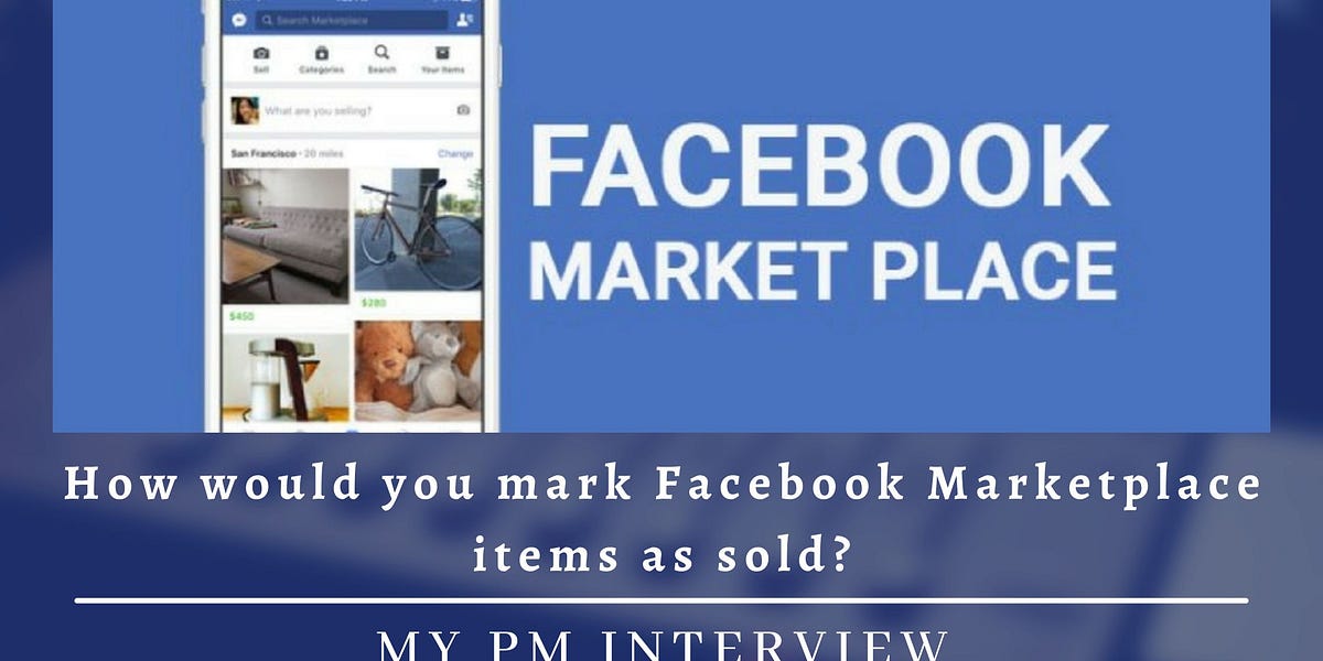 How would you mark Facebook Marketplace items as sold?