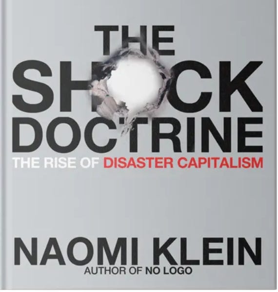Disaster Capitalism or Disaster Cronyism?