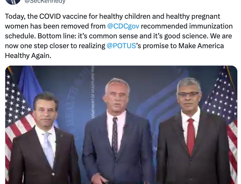 Breaking: COVID mRNA Products Removed from CDC Schedule