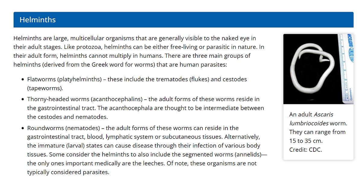 Cancer and Parasites