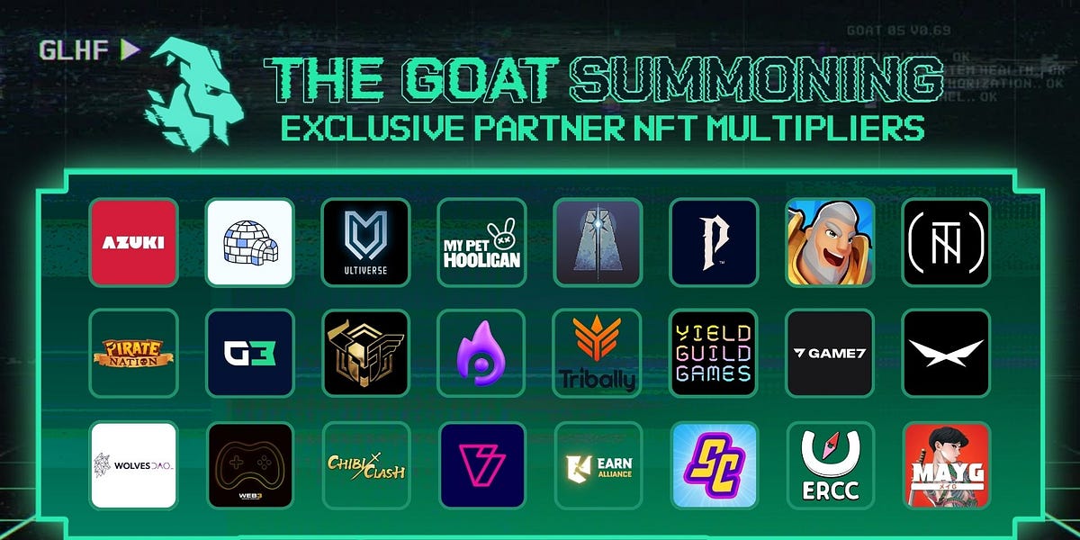 New Partner NFTs on Road to GOAT! GOAT Gaming
