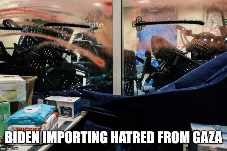 Biden Importing Hatred From Gaza