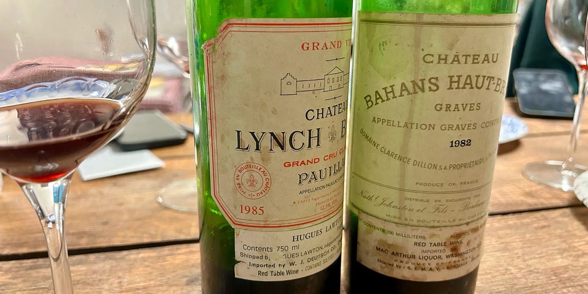 "I Had A Guy": An Unfussy Tasting Of 1980s Bordeaux