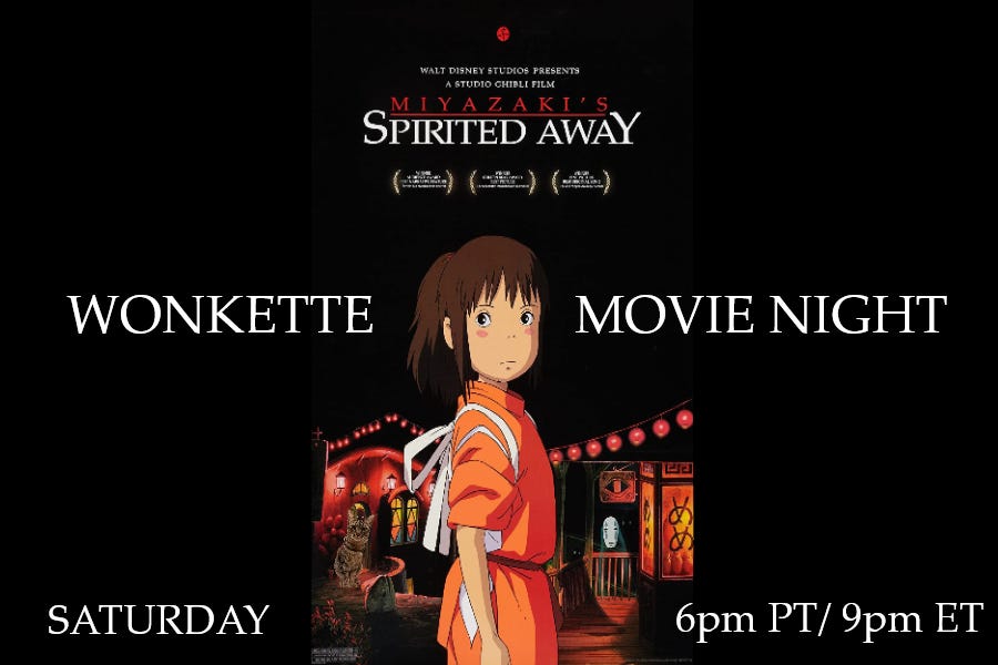 Wonkette Movie Night: Spirited Away