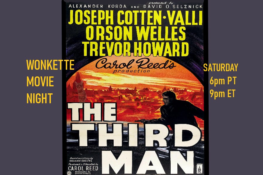 Wonkette Movie Night: The Third Man
