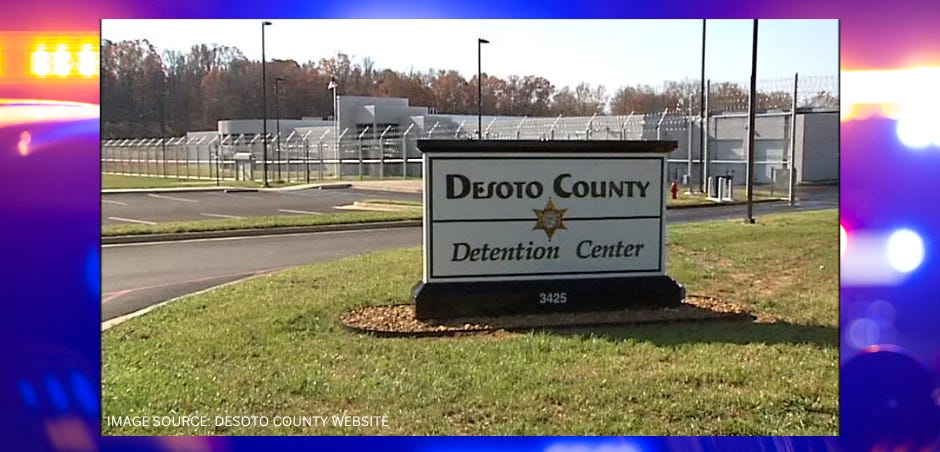 DeSoto County Corrections Officer tased by inmate during jailhouse scuffle.