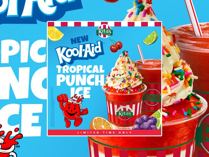 Rita’s Introduces New KoolAid Tropical Punch Flavor As Part Of Early