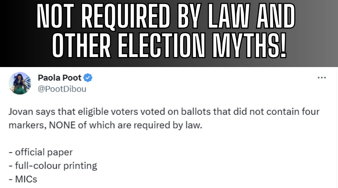 ELECTION EVIDENCE? Is It About Law or Compliance?
