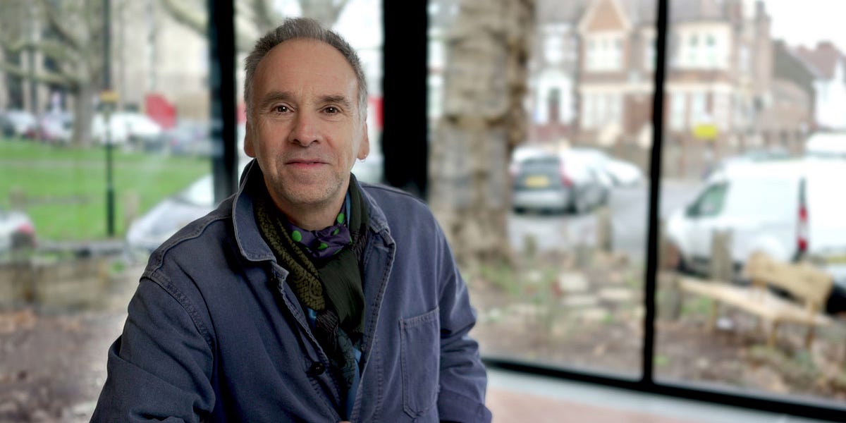 Walking with Mike Abrahams, artist