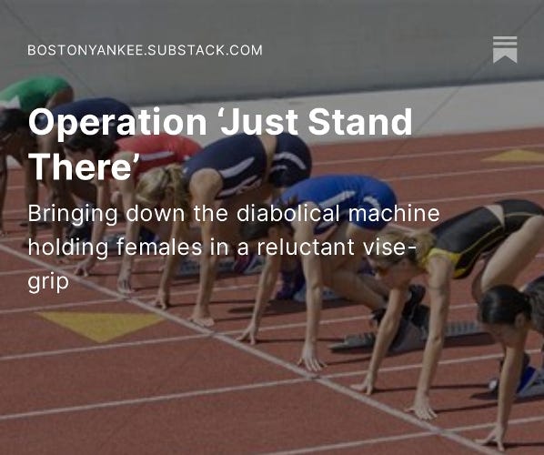 Bringing down the diabolical machine holding females in a reluctant vise-grip