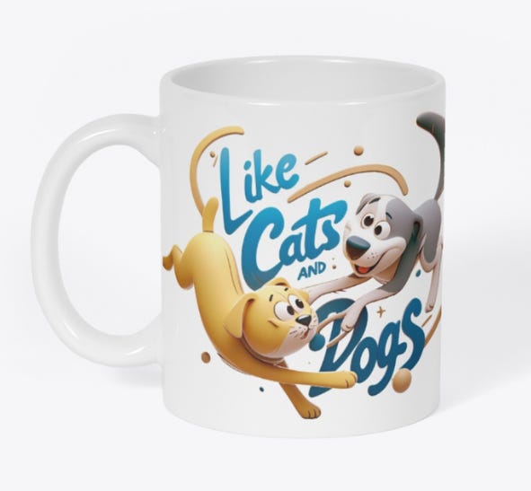 Like Cats and Dogs Merchandise