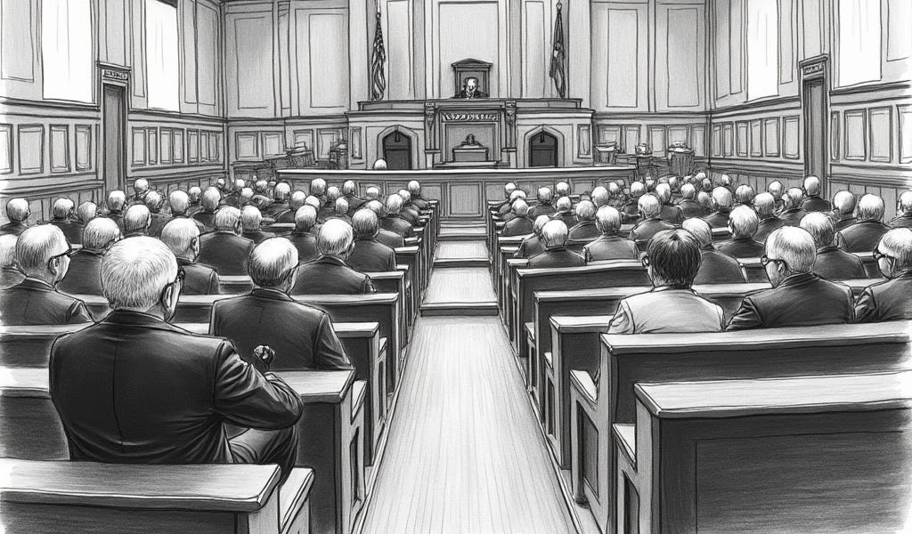 Back in the Calgary Courthouse, Today...