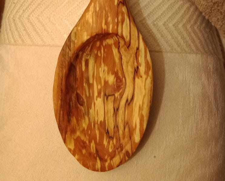 Spalted Pear Cooking Spoon #2